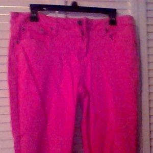 Pink ankle pants